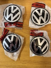 VW GOLF MK4 25TH ANNIVERSARY GENUINE CENTRE CAPS.
