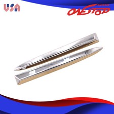 Pair Chrome Front Bumper Upper