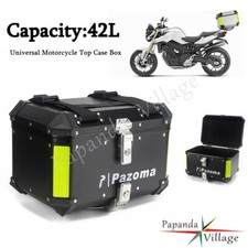 42L Top Case Tail Boxes Rear Luggage Cargo Pannier For Honda Yamaha Suzuki BMW