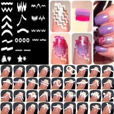 36 Designs 24 Sheets Nail Art French Manicure Nail Tip Guides Decals Stickers