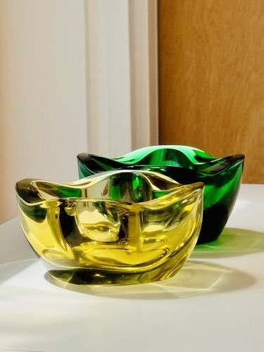 1960s sklo union glass - 2, bowls