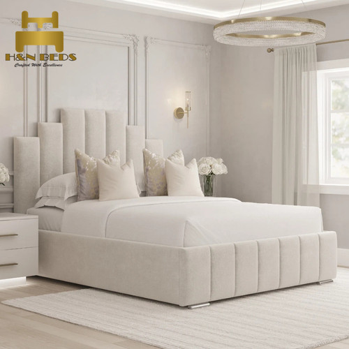 Art deco panel crown bed - art,