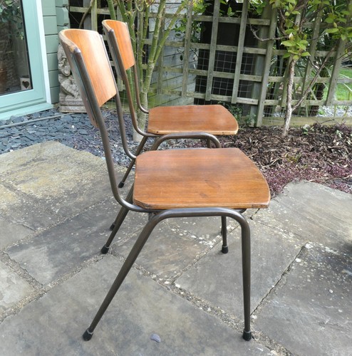 Pair industrial 1960s - industrial, tubular