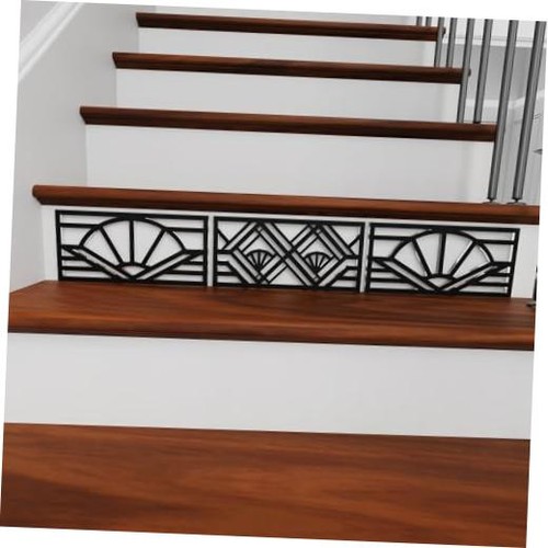 Black art deco stair - art,