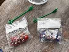 Subbuteo football Sheffield United, Southampton, Leeds, Parma Teams & 2 Goalies