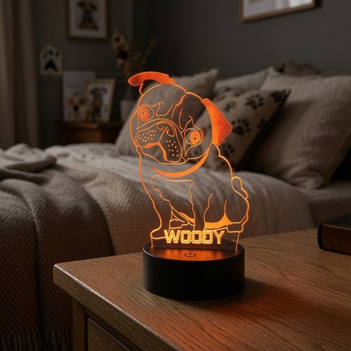 Dog night light - light, personalised