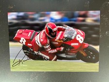 Signed Randy Mamola Budweiser Yamaha British MOTOGP Donington Park  1992