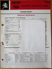 Thornycroft Nubian etc Lucas & CAV Service Parts 1968