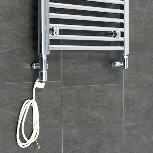 Chrome heated towel rail - chrome,