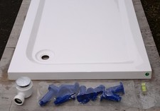 Devit solid resin White Smooth shower tray 1200 x 900 x 60mm (max 130mm)