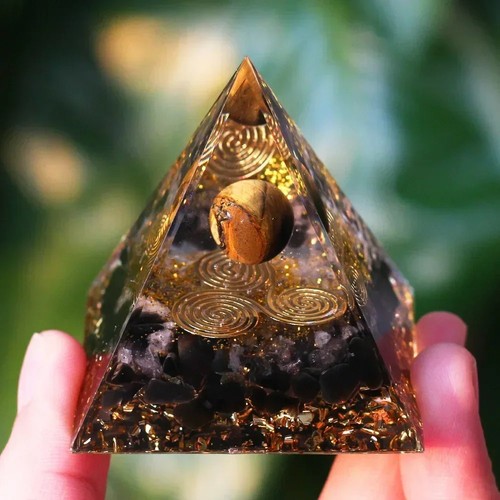 Orgonite pyramid amethyst - orgonite,
