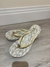 Michael Kors Flip Flops Beige