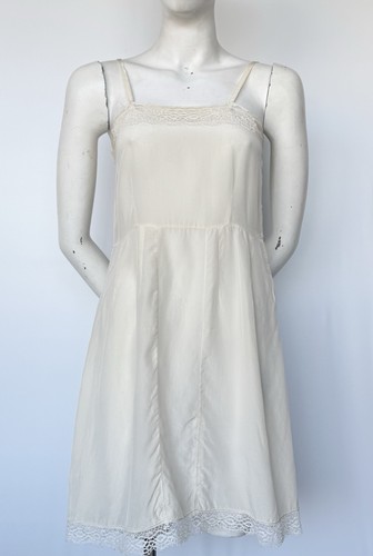 Antique 1920s pure silk ivory - antique,