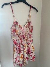 Lipsy floral playsuit. Size 14
