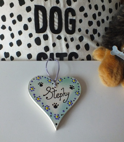 Pet name sign plaque - name, cat
