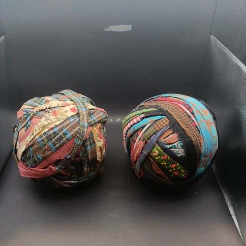Vintage fabric strip ball - fabric,