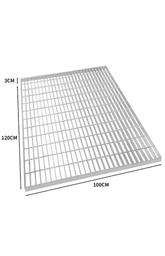 Galvanised grating floor forge - grating,