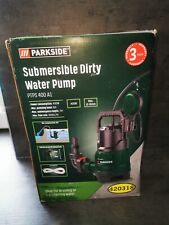  Submersible Dirty Water Pump Parkside PTPs 400 A1 - Sub Pump  400w 230v