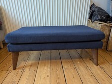 Marks & Spencer retro style Ava Small footstool with wooden legs