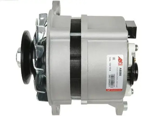 Alternator with belt pulley