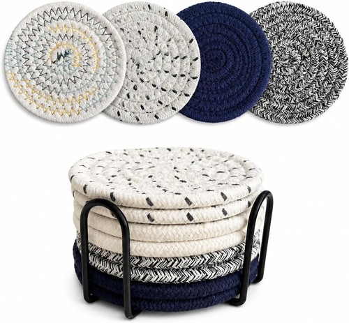 Pcs absorbent coasters set - 8,