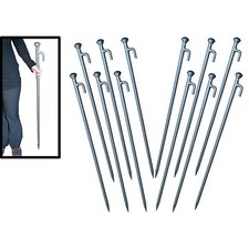 Superhuge Stakes x 12. Heavy Duty Tent, Gazebo, Marquee Pegs 1.1m x 25mm NEW