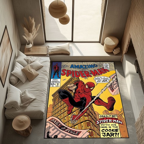 Spiderman art rug - spiderman,