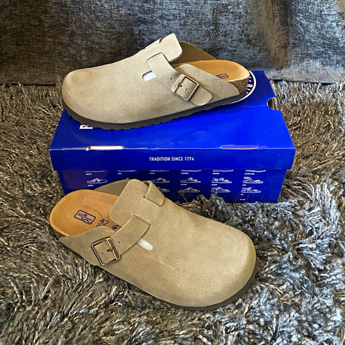 Birkenstock boston beige suede - boston,