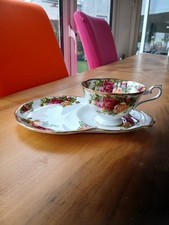 Royal Albert Old Country Roses AVON  cup and saucer Tennis set perfect condition