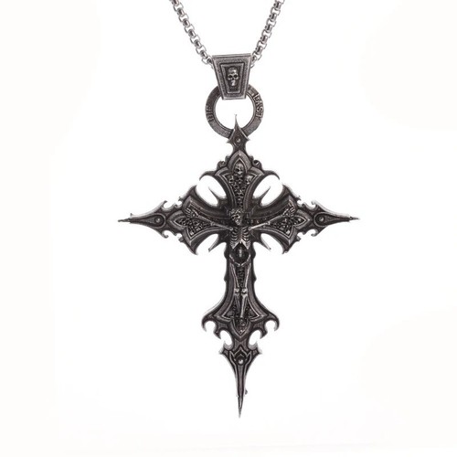 Gothic skull skeleton cross - gothic,