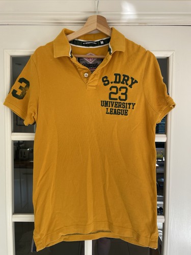 Superdry mustard varsity polo - superdry,