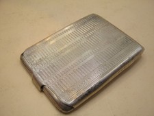 Birmingham 1928 Sterling Silver Art Deco Match Book Cover Vesta Case