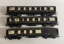 3 x Graham Farish "Grafar" OO gauge Pullman coaches. Good used condition