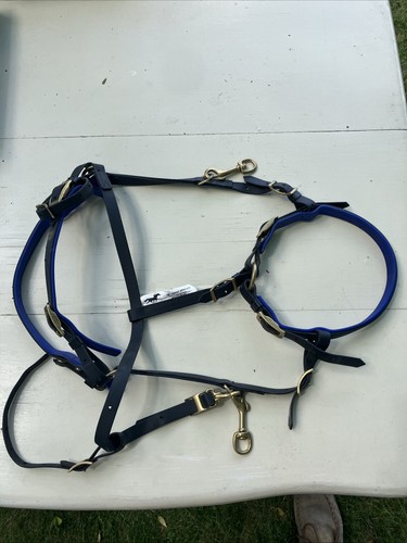 Black biothane smart bridle - black,