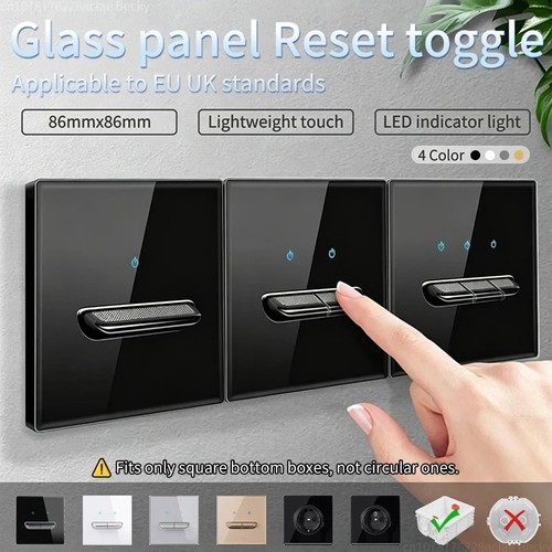 Black glass wall light - wall,