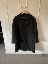 Crombie Coat Arthur Oates Over Coat Grey Heavy Duty 46 R Vintage
