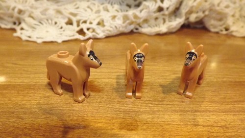 Lego new dark orange - orange, dog