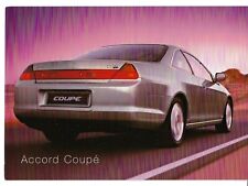 Honda Accord Coupe 3.0 V6 24v c1998-99 UK Market Postcard Format Brochure