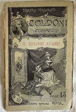 ITALIAN THEATRE CARLO GOLDONI 1893 THE JEALOUS MISER TWO PERIN ENGRAVINGS