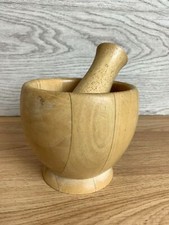 Wooden Mortar and Pestle Set