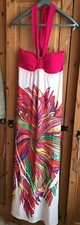 Ladies Womens Convertible Design Halter Neck Italian Maxi Summer Dress Size S