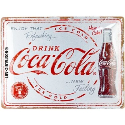 Coca cola nostalgia tin - nostalgia,