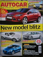 Autocar 13/01/2010- Megane RS 250 Cup, Bugatti Veyron v EB110 SS, Focus RS 370FR