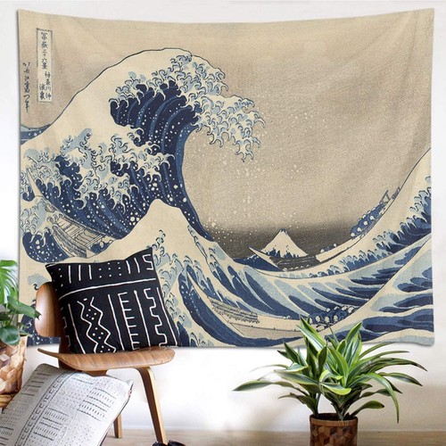 Japanese tapestry kanagawa - lb,