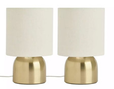 Pair of Touch Table Lamps - CHOOSE COLOUR
