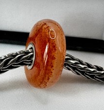 Authentic Trollbeads Unique  Apricot Agate Bead TSTBE-00002