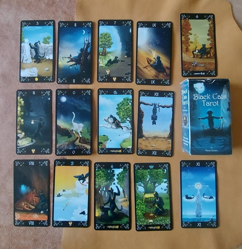 Black cats tarot maria - cats, by