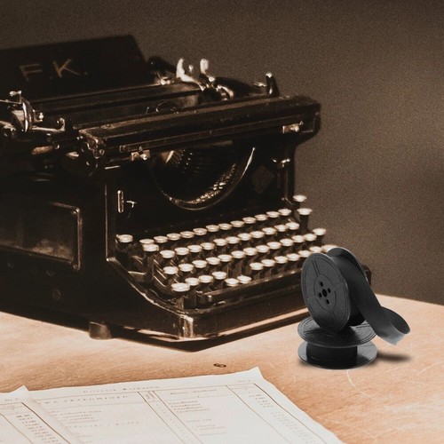 Typewriter ribbon with - with, special