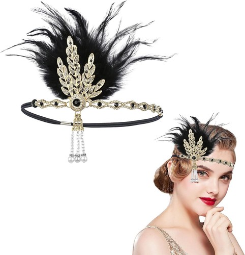 1920s flapper headpiece - 1920s, headpiece,