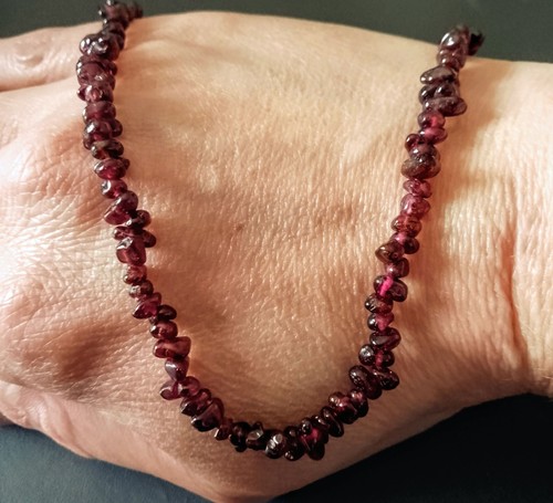 Genuine rhodolite garnet chip - garnet,